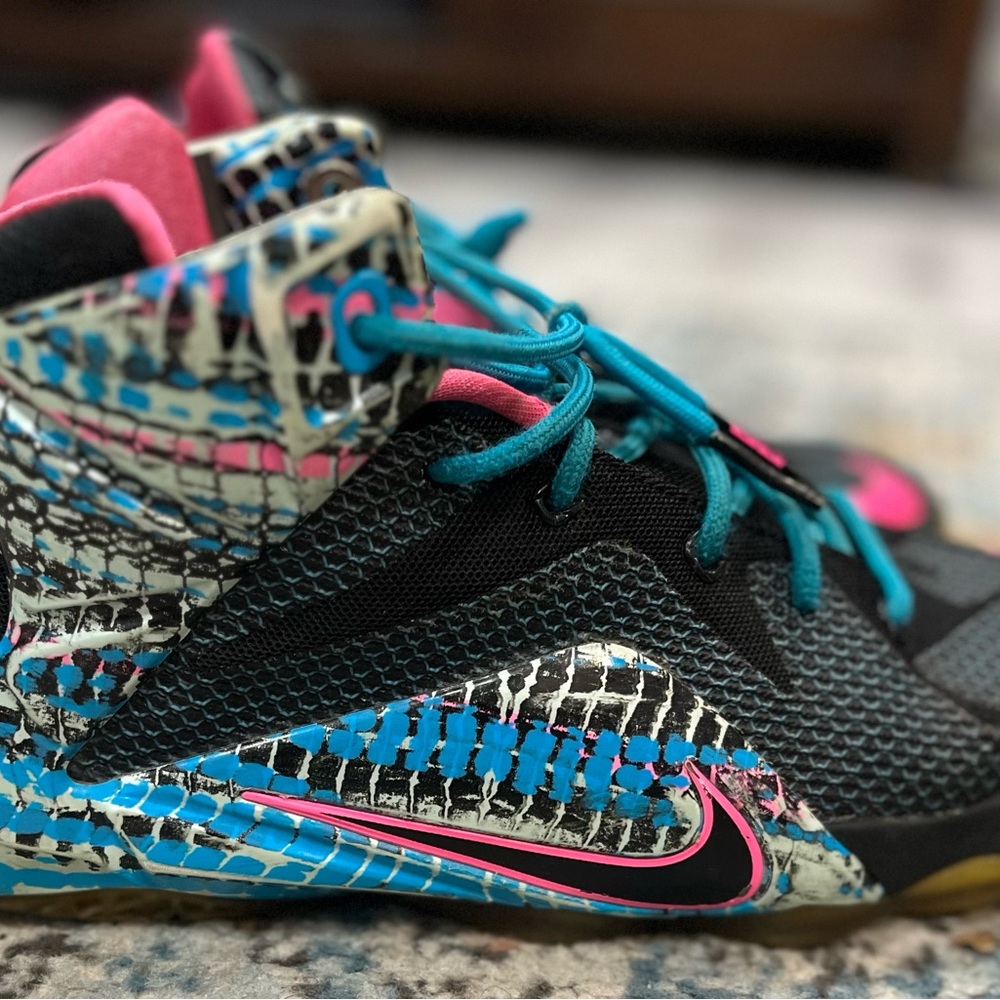 Nike Lebrón 12 23 Chromosomes size 7 used.